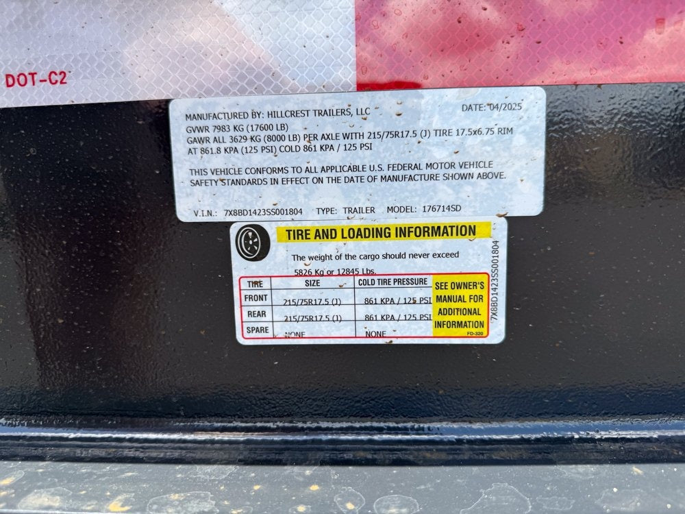 14' Dump Trailer BP 24" Side Walls - Telescopic lift - 8k Axles - Bumper Pull Dump - Dump Trailers - Stryker Dealership Group