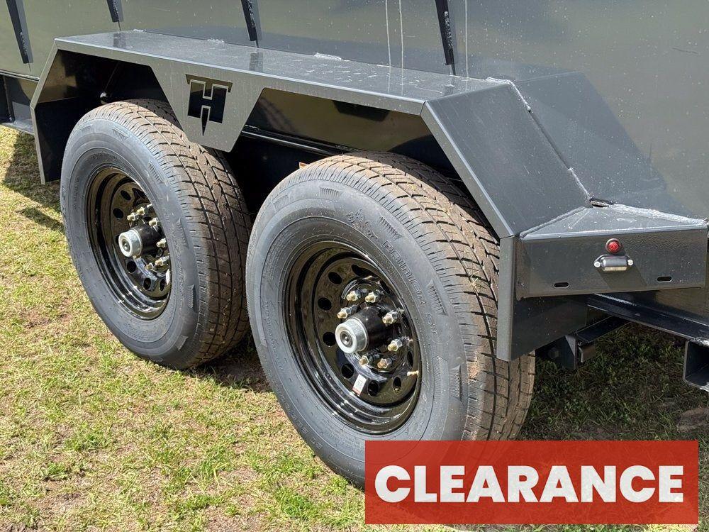 14' Dump Trailer BP 40" Side Walls - Telescopic lift - 7k Axles - Hydraulic Jack - Bumper Pull Dump - Dump Trailers - Stryker Dealership Group