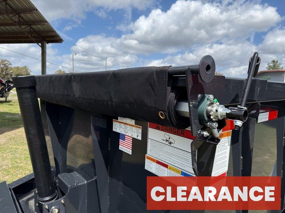 14' Dump Trailer BP 40" Side Walls - Telescopic lift - 7k Axles - Hydraulic Jack - Bumper Pull Dump - Dump Trailers - Stryker Dealership Group