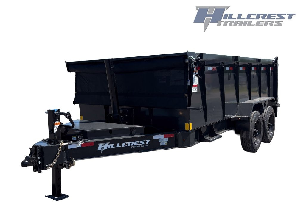 14' Dump Trailer BP 40" Side Walls - Telescopic lift - 8k Axles - Bumper Pull Dump - Dump Trailers - Stryker Dealership Group
