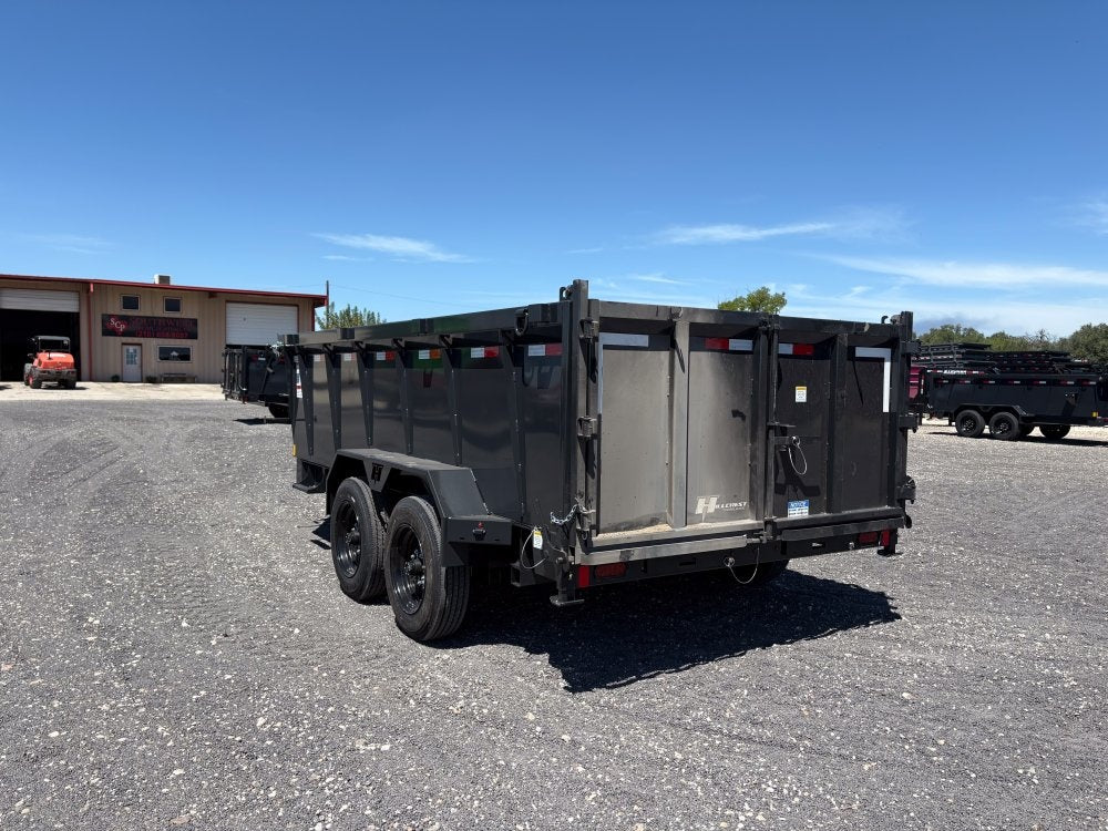 14' Dump Trailer BP 40" Side Walls - Telescopic lift - 8k Axles - Bumper Pull Dump - Dump Trailers - Stryker Dealership Group
