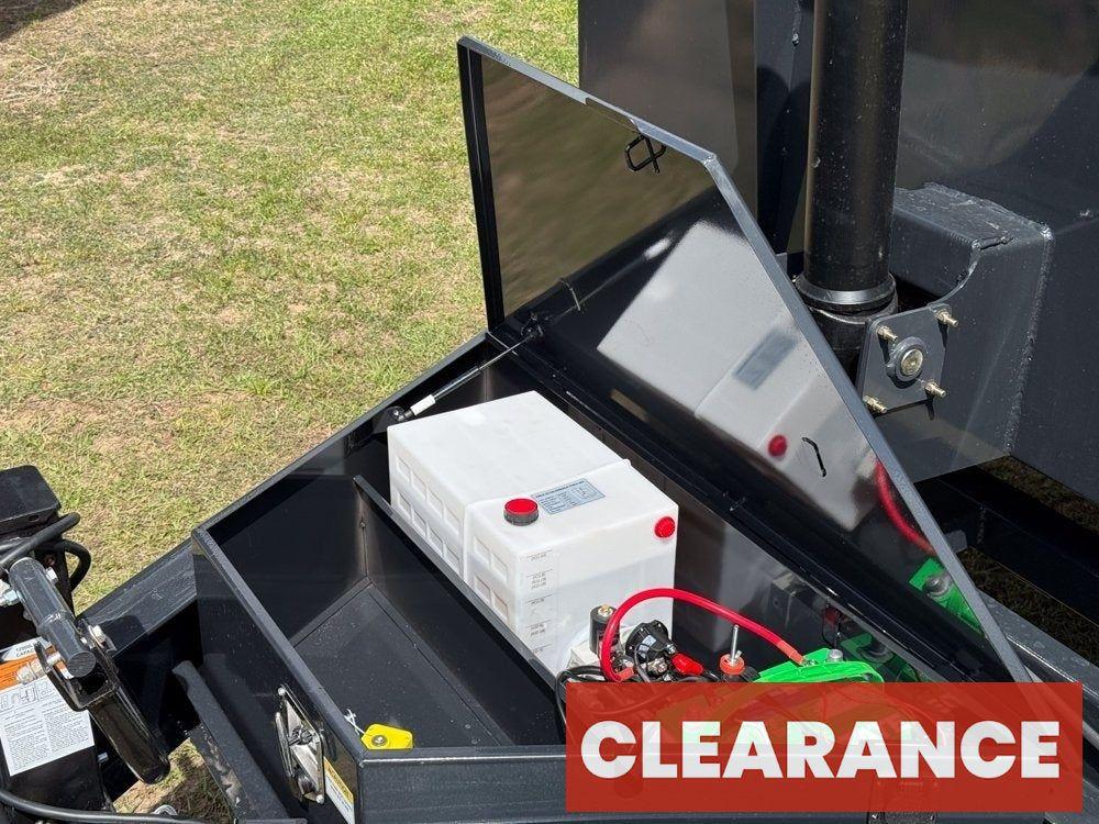 14' Dump Trailer BP 40" Side Walls - Telescopic lift - 8k Axles - Hydraulic Jack - Bumper Pull Dump - Dump Trailers - Stryker Dealership Group