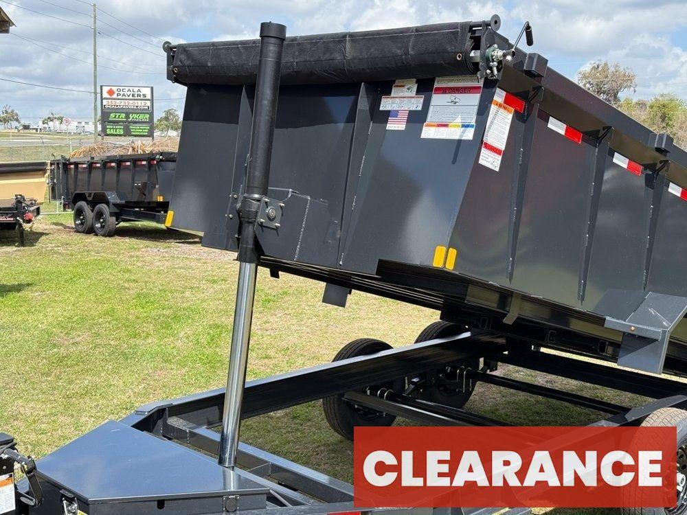 14' Dump Trailer BP 40" Side Walls - Telescopic lift - 8k Axles - Hydraulic Jack - Bumper Pull Dump - Dump Trailers - Stryker Dealership Group