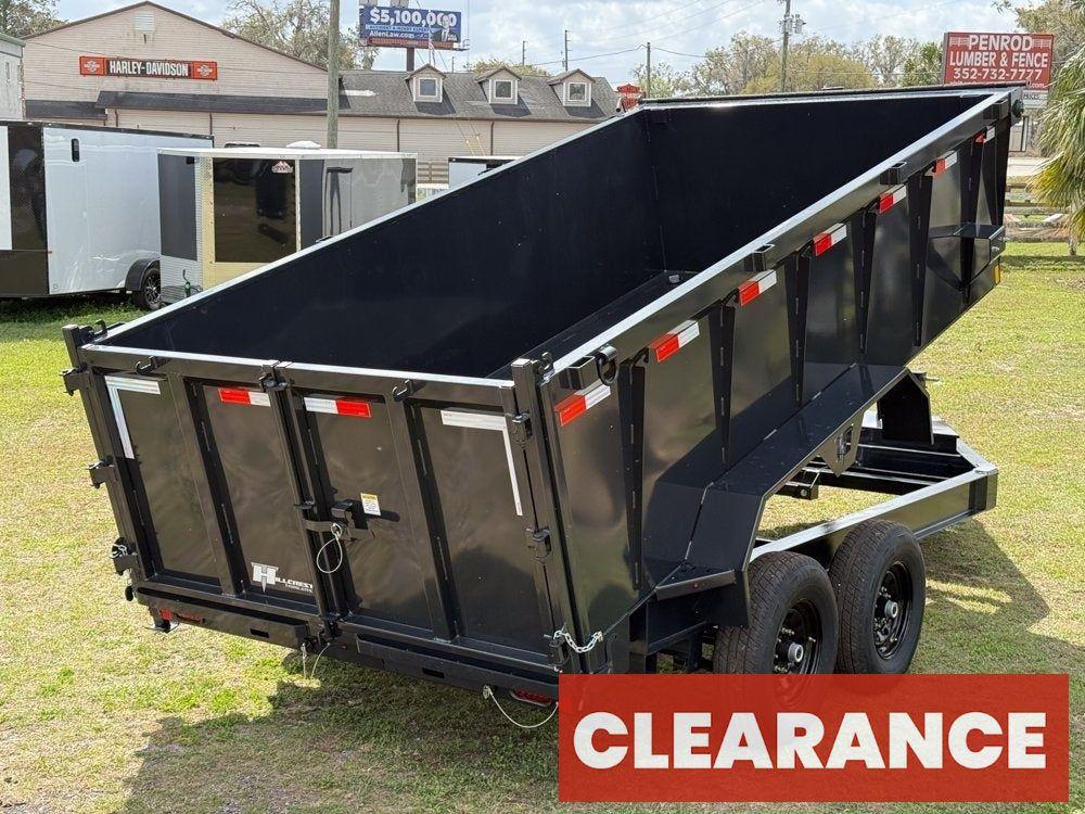 14' Dump Trailer BP 40" Side Walls - Telescopic lift - 8k Axles - Hydraulic Jack - Bumper Pull Dump - Dump Trailers - Stryker Dealership Group