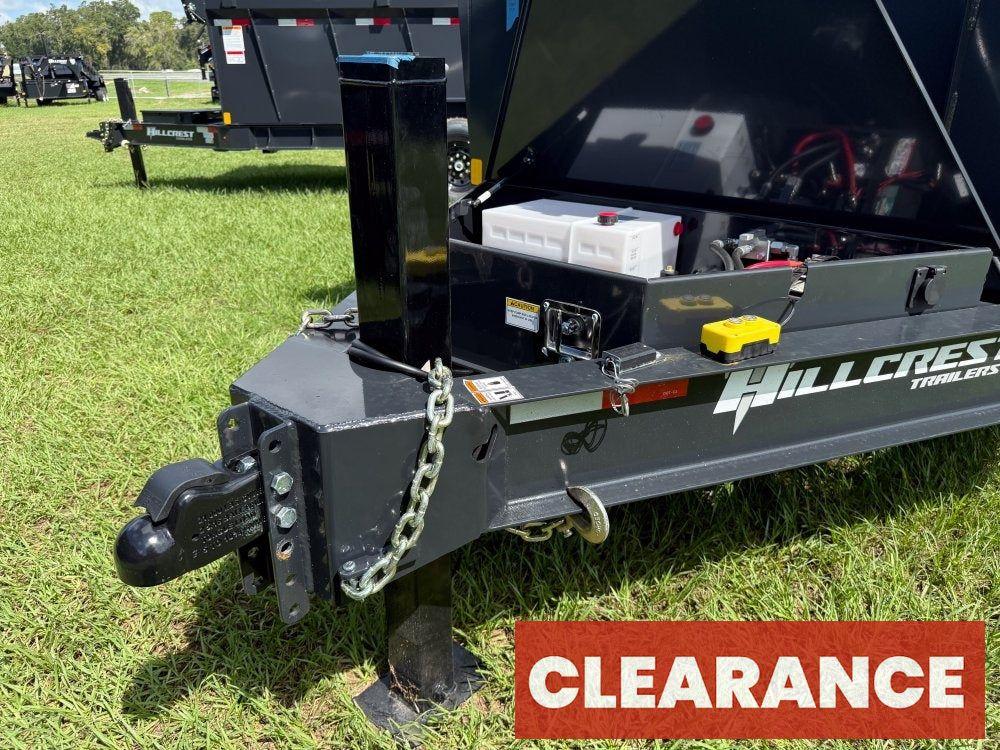 14' Dump Trailer BP 40" Side Walls - Telescopic lift - 8k Axles - Hydraulic Jack - Bumper Pull Dump - Dump Trailers - Stryker Dealership Group