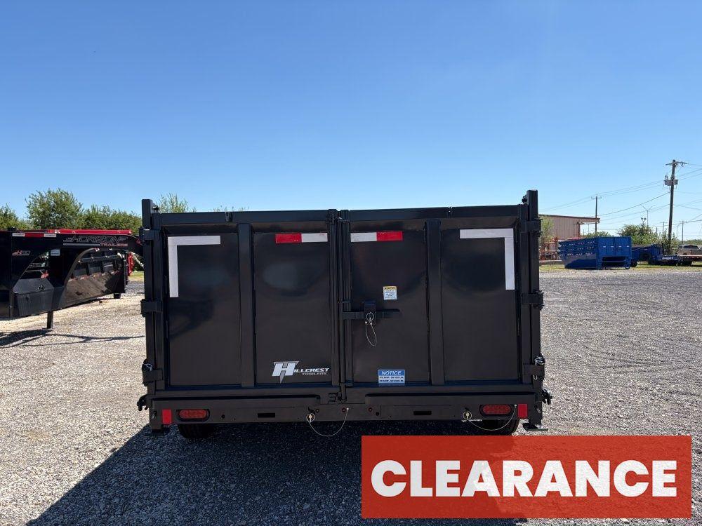 14' Dump Trailer BP 40" Side Walls - Telescopic lift - 8k Axles - Hydraulic Jack - Bumper Pull Dump - Dump Trailers - Stryker Dealership Group