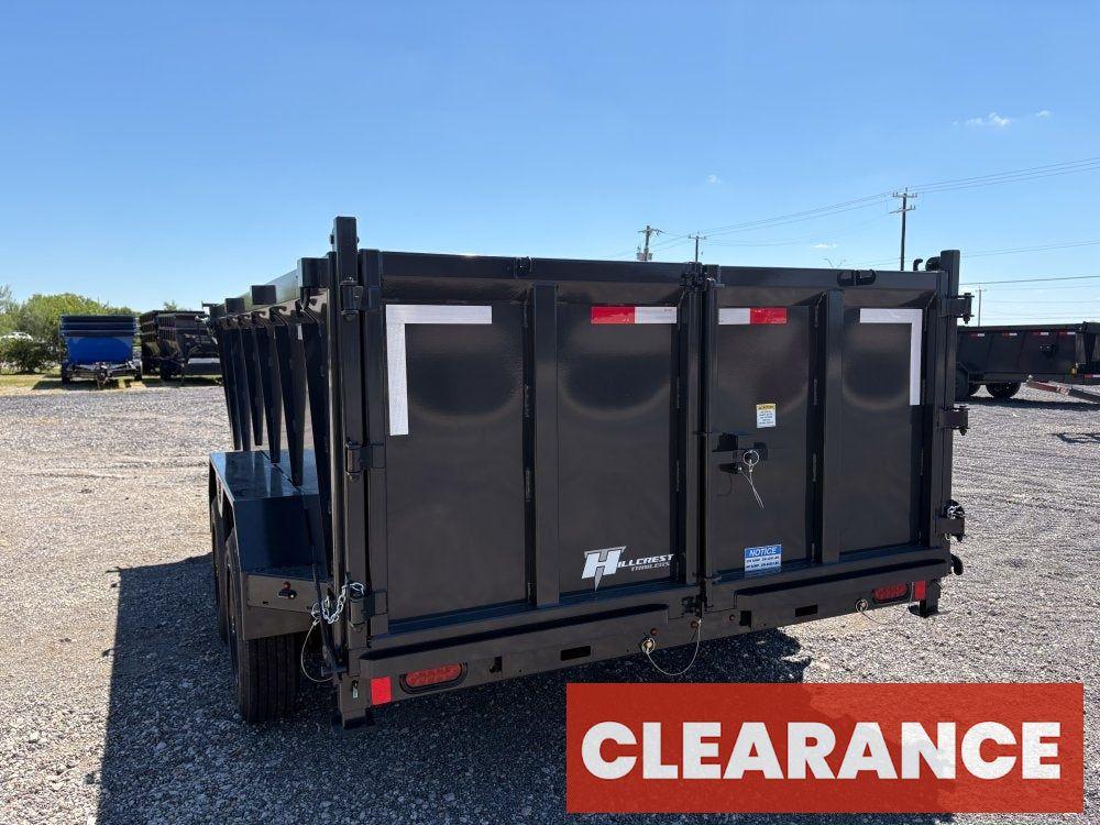 14' Dump Trailer BP 40" Side Walls - Telescopic lift - 8k Axles - Hydraulic Jack - Bumper Pull Dump - Dump Trailers - Stryker Dealership Group