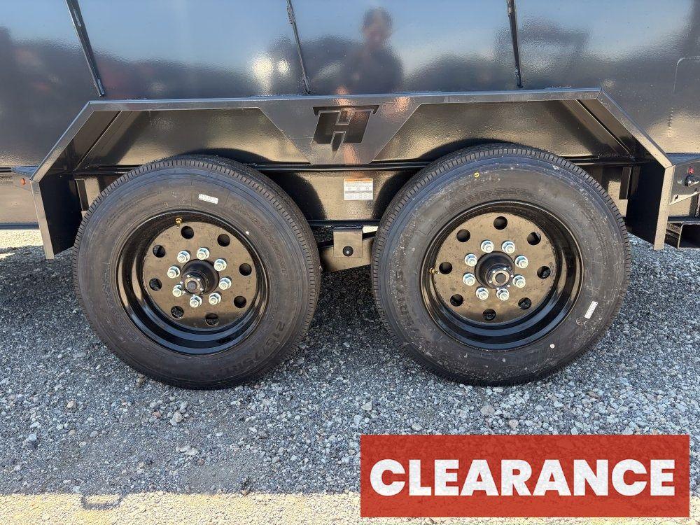 14' Dump Trailer BP 40" Side Walls - Telescopic lift - 8k Axles - Hydraulic Jack - Bumper Pull Dump - Dump Trailers - Stryker Dealership Group
