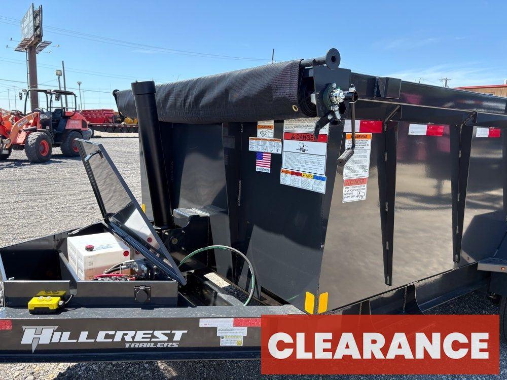 14' Dump Trailer BP 40" Side Walls - Telescopic lift - 8k Axles - Hydraulic Jack - Bumper Pull Dump - Dump Trailers - Stryker Dealership Group