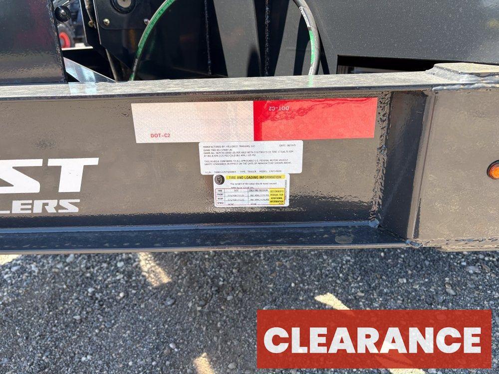 14' Dump Trailer BP 40" Side Walls - Telescopic lift - 8k Axles - Hydraulic Jack - Bumper Pull Dump - Dump Trailers - Stryker Dealership Group