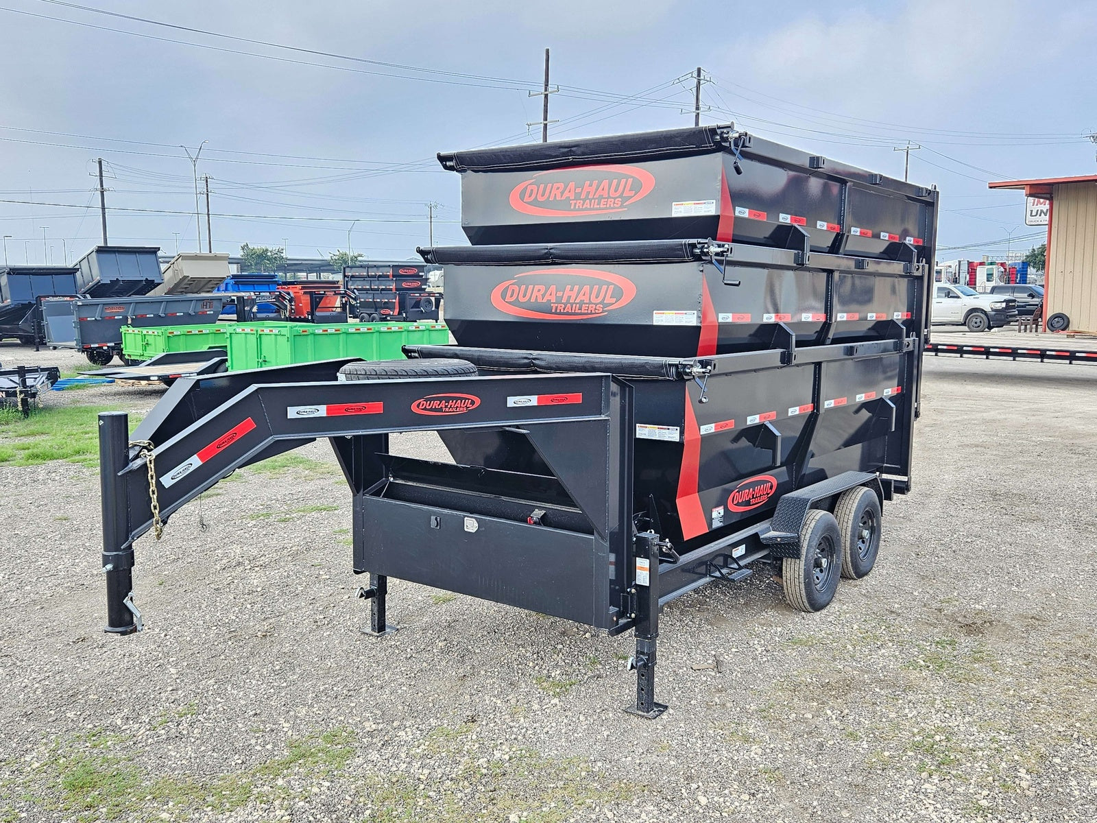 14' Dura Haul GN Roll Off Bundle (2) 7k Axles + 3 Bins ROP008855 - Roll Off Packages - Stryker Dealership Group