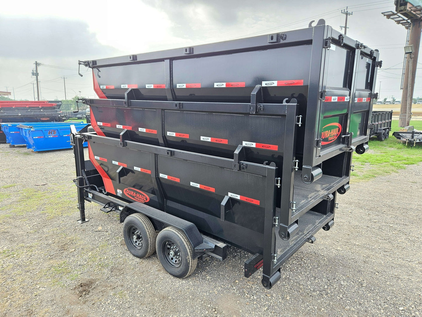 14' Dura Haul GN Roll Off Bundle (2) 7k Axles + 3 Bins ROP008855 - Roll Off Packages - Stryker Dealership Group
