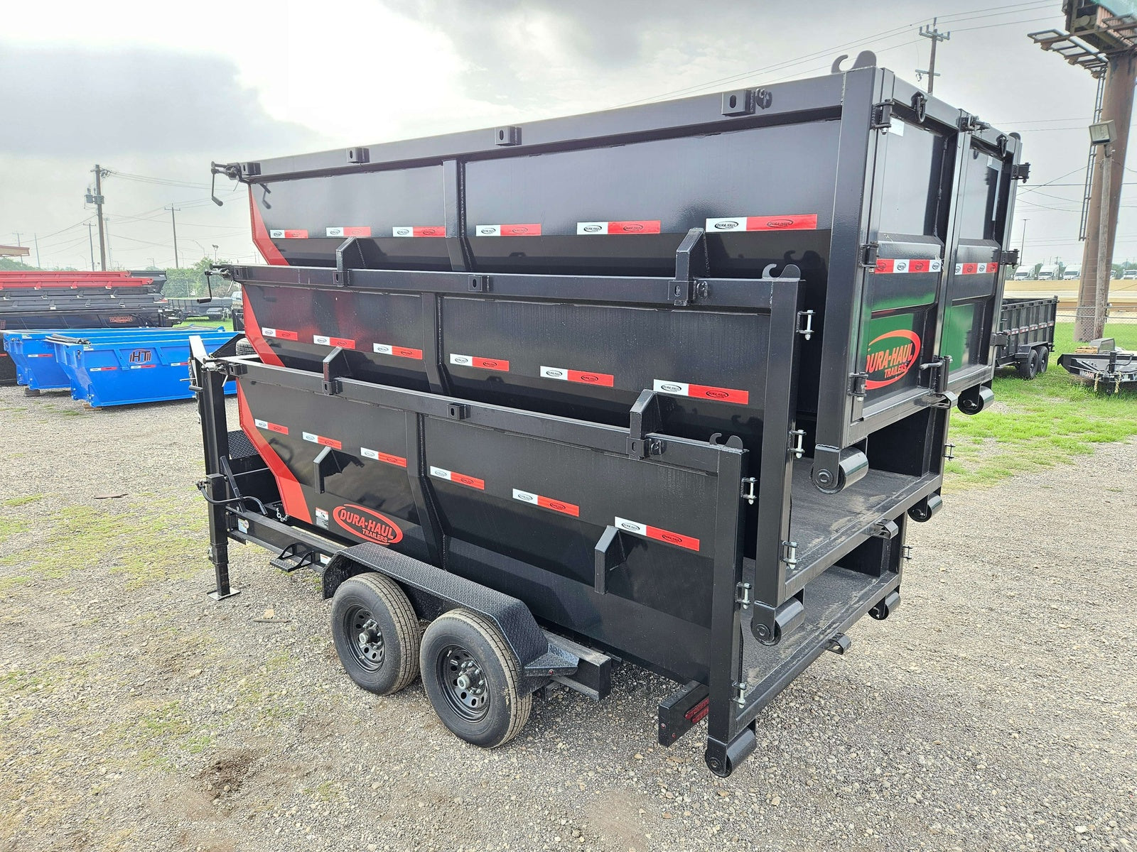 14' Dura Haul GN Roll Off Bundle (2) 7k Axles + 3 Bins ROP008855 - Roll Off Packages - Stryker Dealership Group