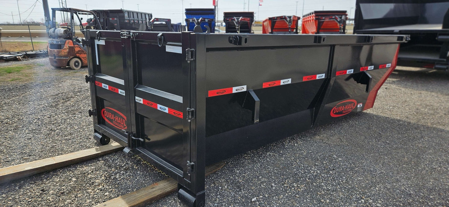 14' Dura-Haul Roll Off Bin 4' Walls - Black DH8855C - Roll Off Bins - Stryker Dealership Group