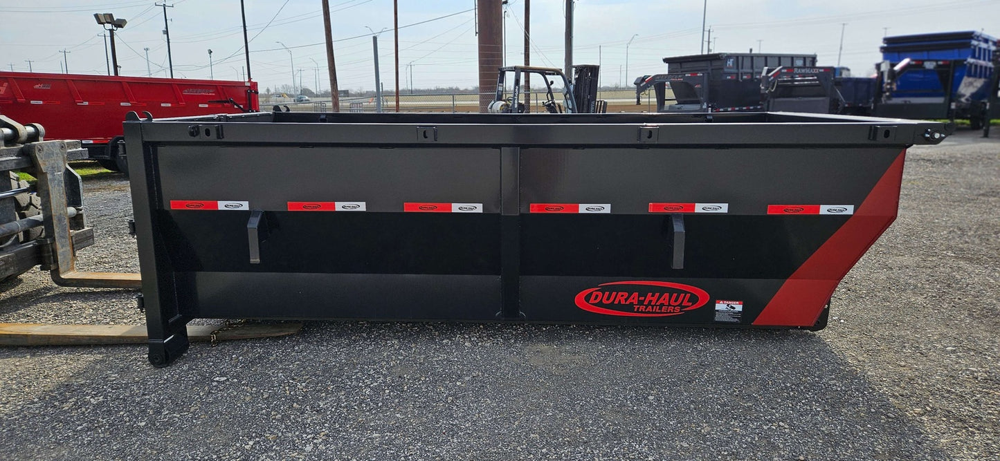 14' Dura-Haul Roll Off Bin 4' Walls - Black DH8855C - Roll Off Bins - Stryker Dealership Group