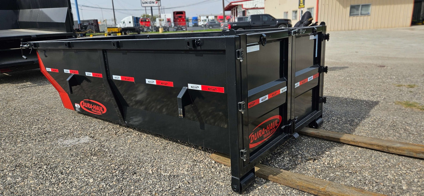 14' Dura-Haul Roll Off Bin 4' Walls - Black DH8855C - Roll Off Bins - Stryker Dealership Group