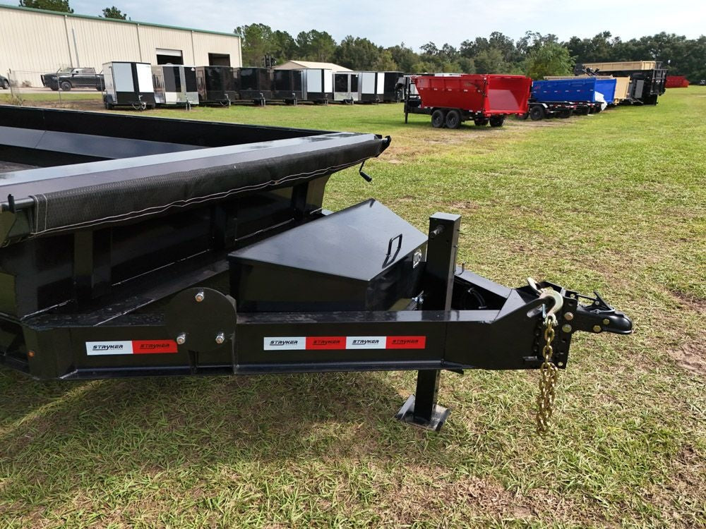 14' EDT Dump Trailer 20" Side Walls - 10 ga Floor - 521 Scissor Lift - 3 Way Gate 002108 - Dump Trailers - Stryker Dealership Group