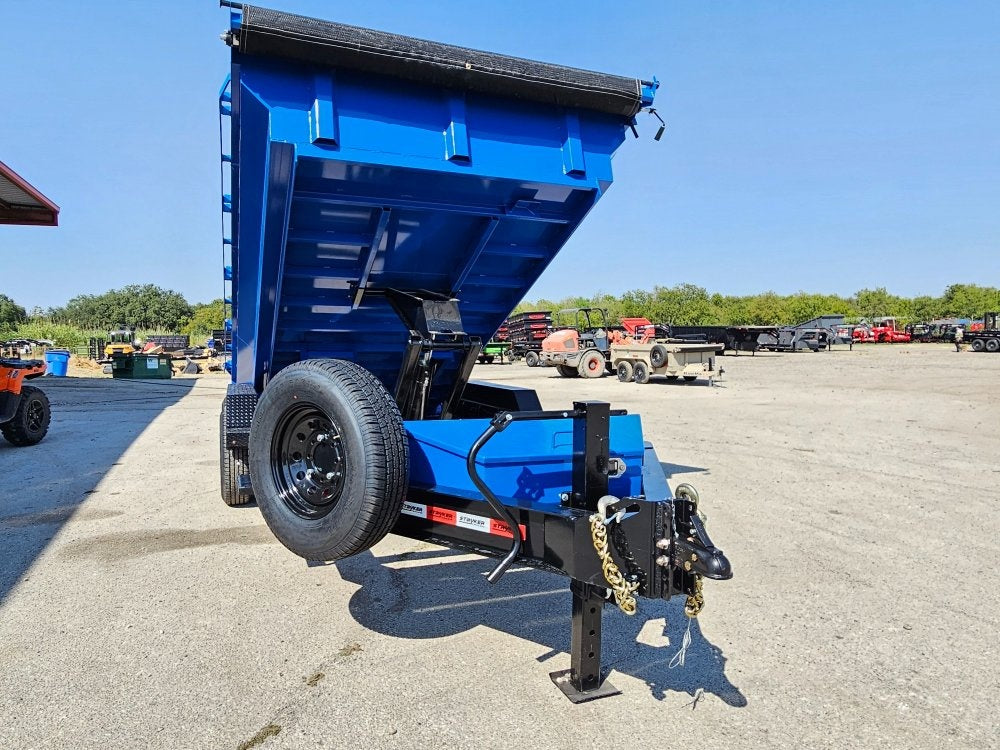14' EDT Dump Trailer 20" Side Walls - 10 ga Floor - 521 Scissor Lift - 3 Way Gate - Dump Trailers - Stryker Dealership Group