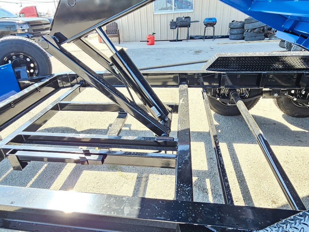 14' EDT Dump Trailer 20" Side Walls - 10 ga Floor - 521 Scissor Lift - 3 Way Gate - Dump Trailers - Stryker Dealership Group