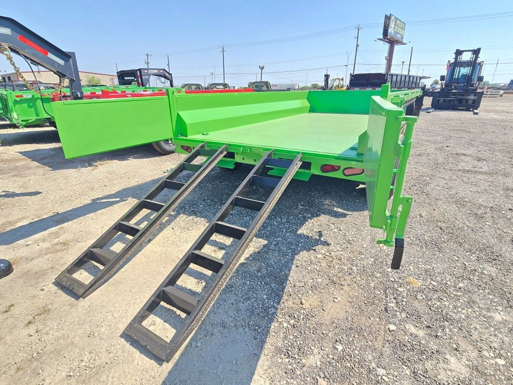 14' EDT Dump Trailer 20" Side Walls - 10 ga Floor - 521 Scissor Lift - 3 Way Gate - Dump Trailers - Stryker Dealership Group