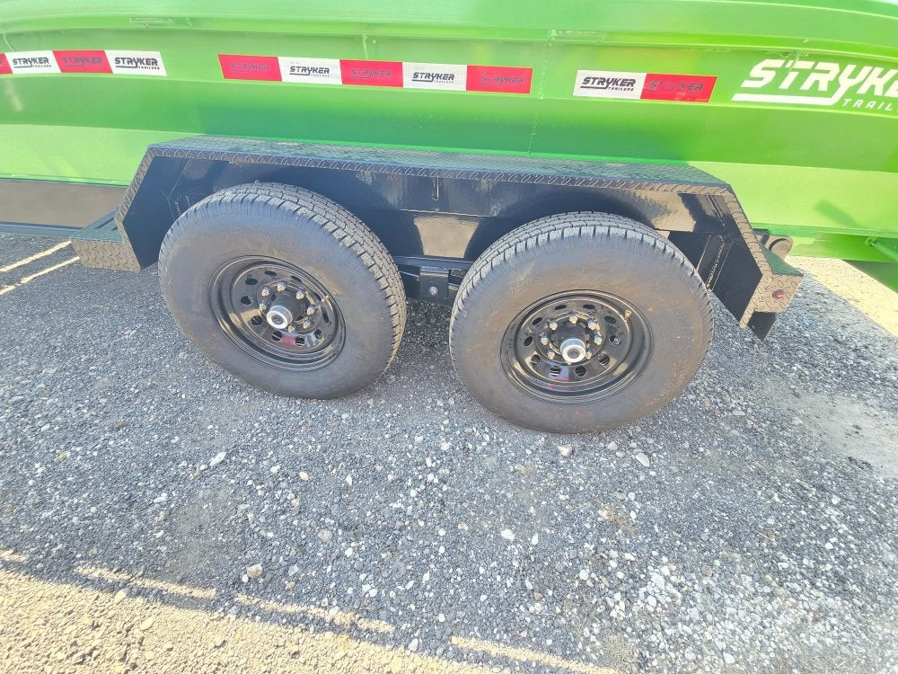 14' EDT Dump Trailer 20" Side Walls - 10 ga Floor - 521 Scissor Lift - 3 Way Gate - Dump Trailers - Stryker Dealership Group