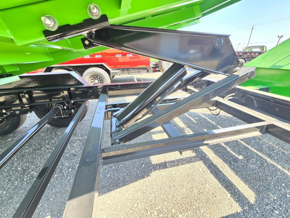 14' EDT Dump Trailer 20" Side Walls - 10 ga Floor - 521 Scissor Lift - 3 Way Gate - Dump Trailers - Stryker Dealership Group