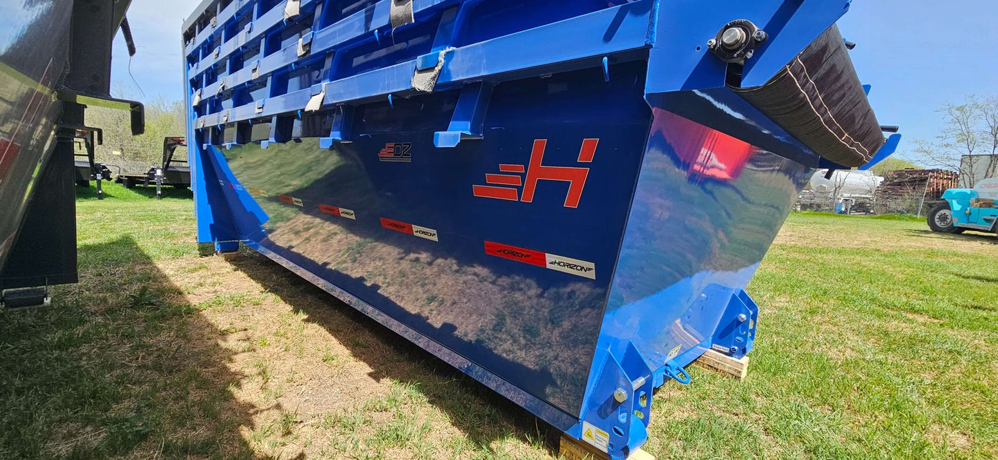 14' EDZ Roll Off Bin 4' Walls - Blue WR1075 - Roll Off Bins - Stryker Dealership Group