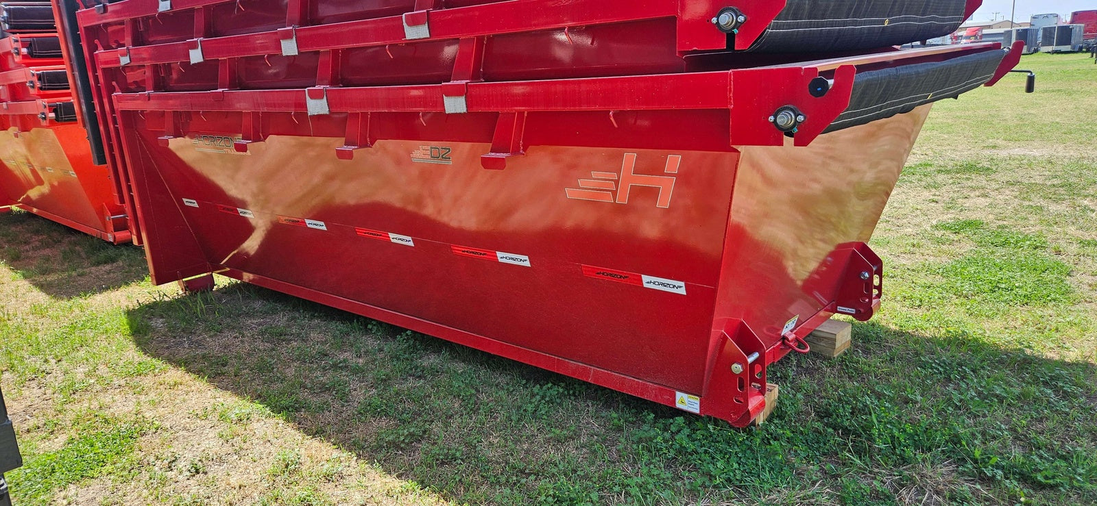 14' EDZ Roll Off Bin 4' Walls - Red 004252 - Roll Off Bins - Stryker Dealership Group