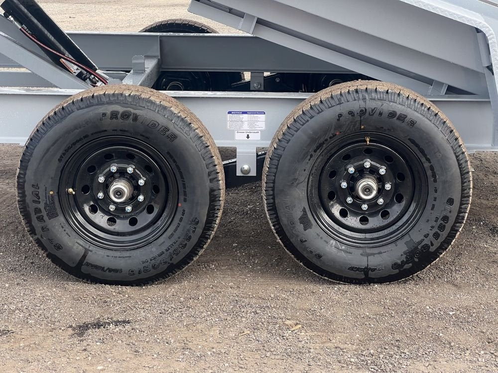 14' EZ7 Dump Trailer 19" Sides 7K Axles 14K GVWR 3-way Door Slide In Ramps - Dump Trailers - Stryker Dealership Group