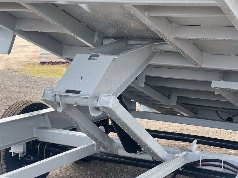 14' EZ7 Dump Trailer 19" Sides 7K Axles 14K GVWR 3-way Door Slide In Ramps - Dump Trailers - Stryker Dealership Group