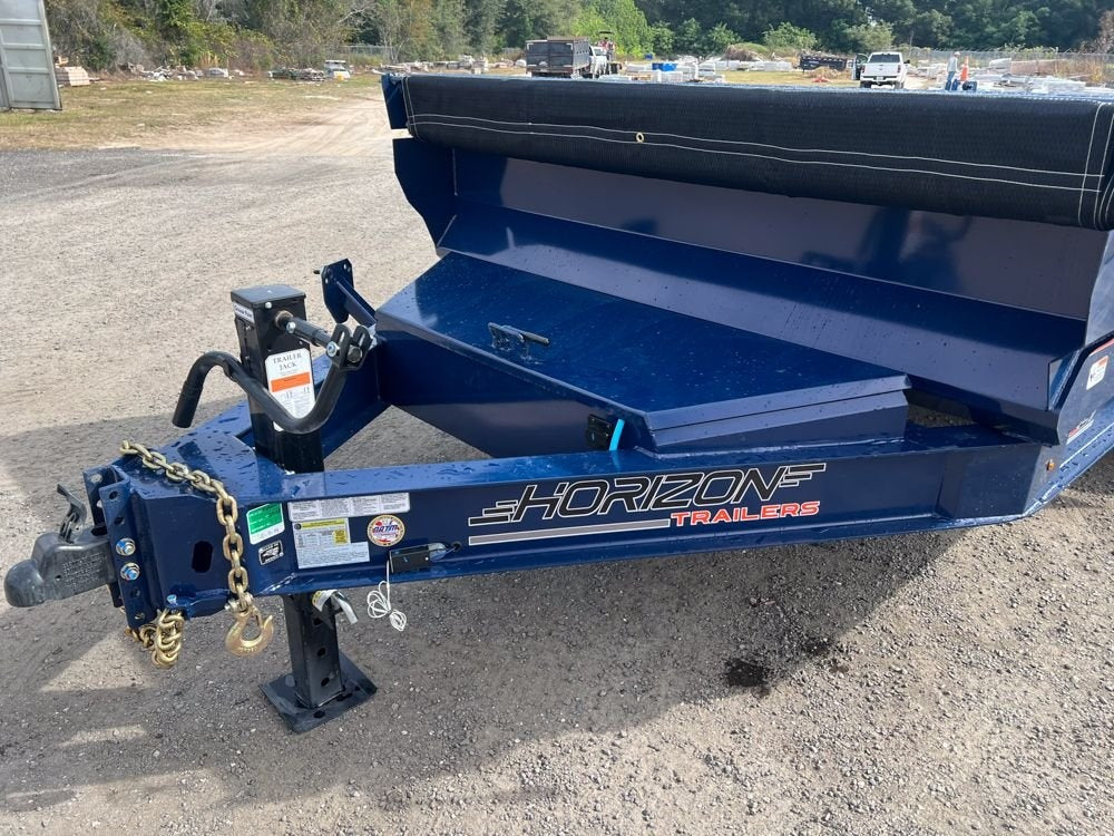 14' EZ7 Dump Trailer 19" Sides 7K Axles 14K GVWR 3-way Door Slide In Ramps - Dump Trailers - Stryker Dealership Group