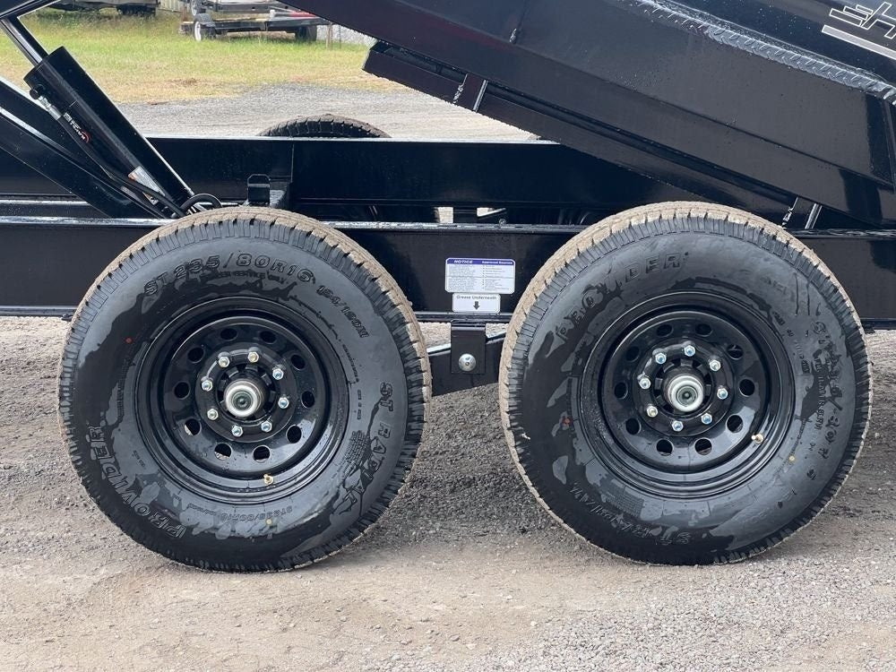 14' EZ7 Dump Trailer 19" Sides 7K Axles 14K GVWR 3-way Door Slide In Ramps - Dump Trailers - Stryker Dealership Group