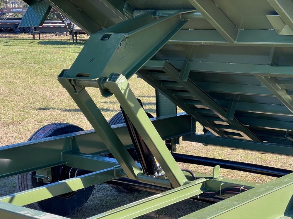 14' EZ7 Dump Trailer 19" Sides 7K Axles 14K GVWR 3-way Door Slide In Ramps - Dump Trailers - Stryker Dealership Group