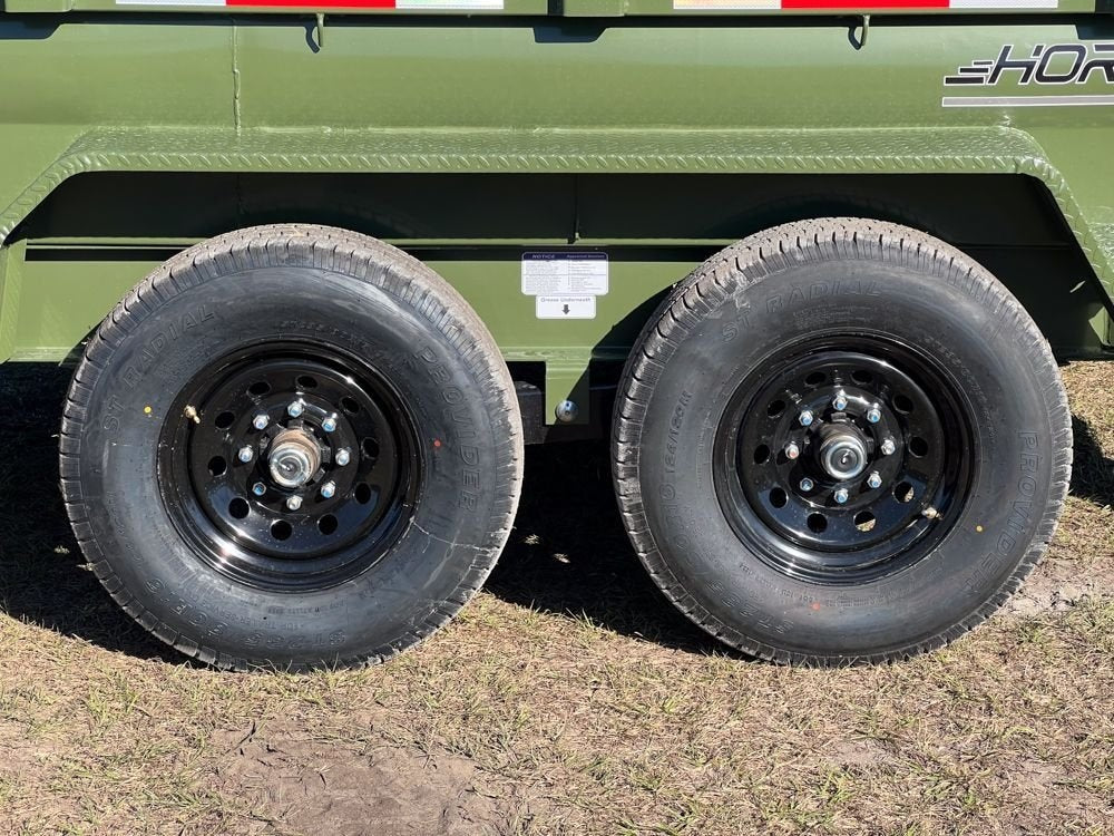 14' EZ7 Dump Trailer 19" Sides 7K Axles 14K GVWR 3-way Door Slide In Ramps - Dump Trailers - Stryker Dealership Group