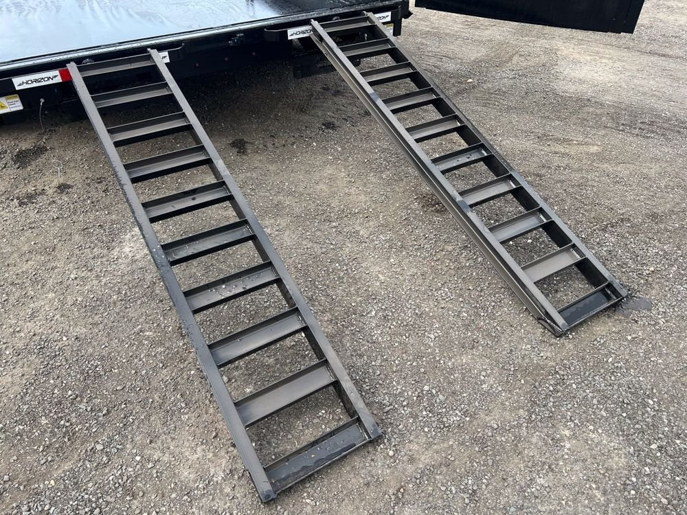 14' EZ7 Dump Trailer 19" Sides 7K Axles 14K GVWR 3-way Door Slide In Ramps - Dump Trailers - Stryker Dealership Group