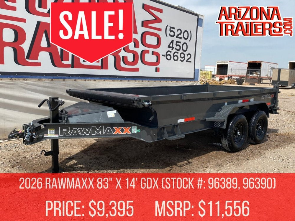14' GDX Dump Trailer - DT1 Light Duty - Stryker Dealership Group