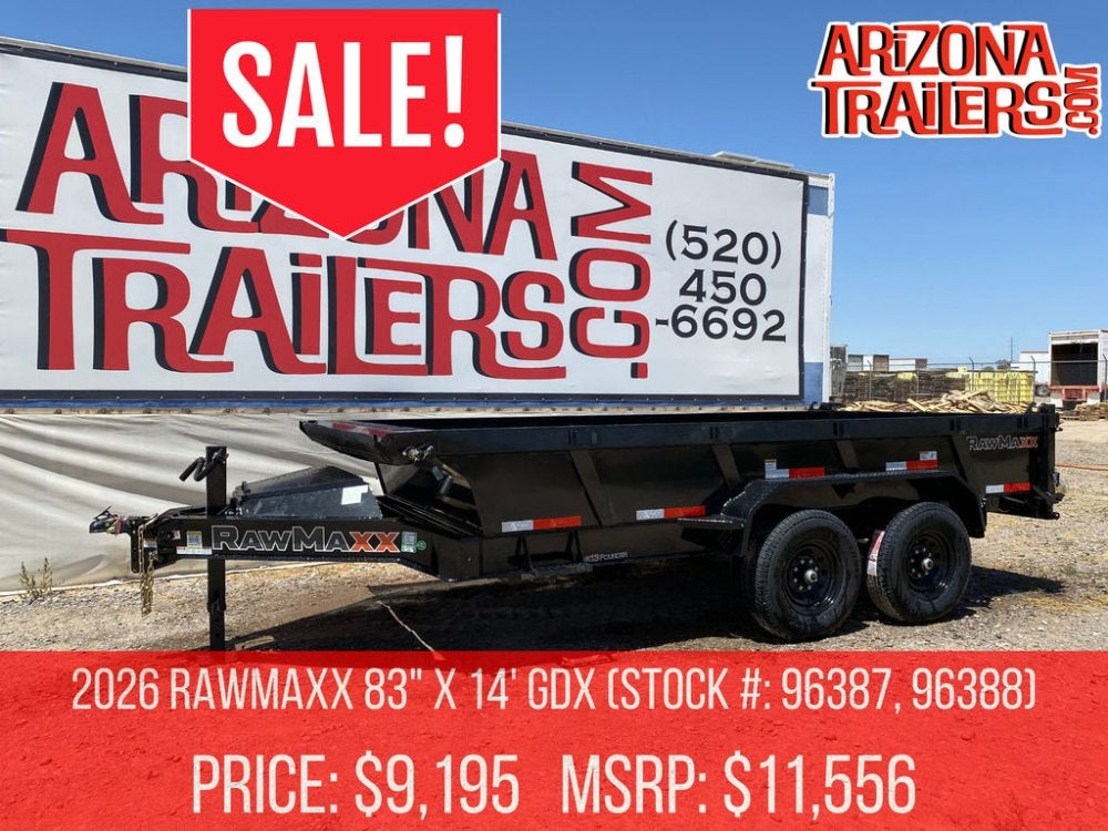 14' GDX Dump Trailer - DT1 Light Duty - Stryker Dealership Group