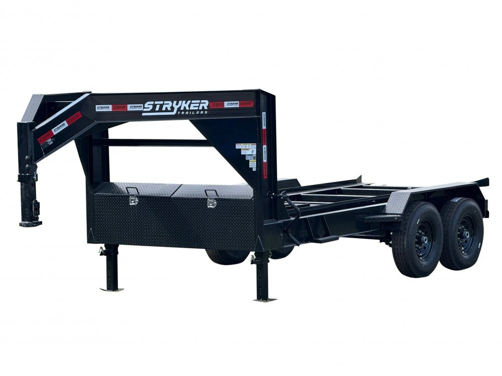 14' Gooseneck Roll Off Base Trailer (2) 7K Axles 14ply Tires - Roll Off Base Trailer/14' Gooseneck - Stryker Dealership Group