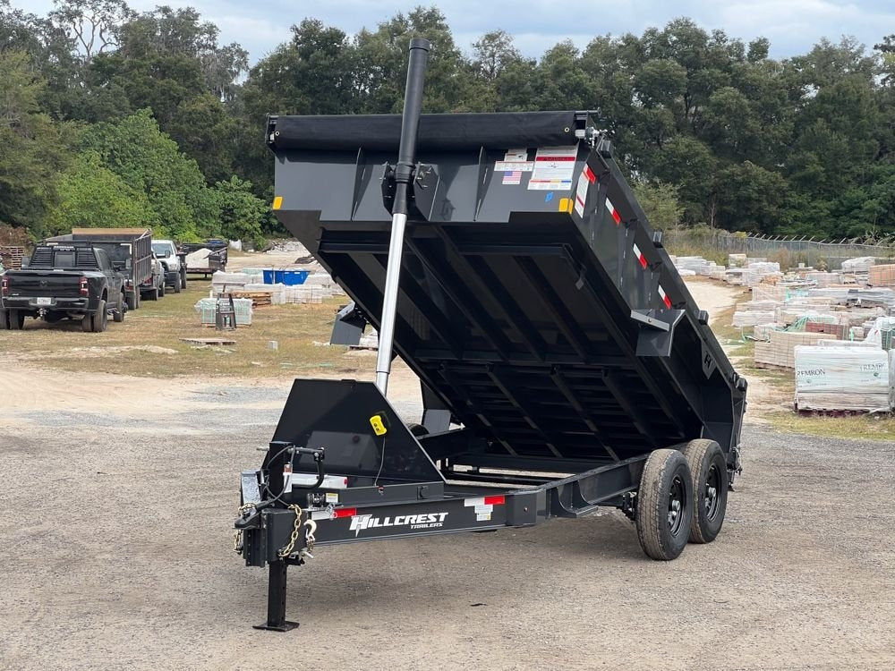 14' Hillcrest Dump Trailer 24" Side Walls - Telescopic Lift - Bumper Pull Dump - Dump Trailers - Stryker Dealership Group