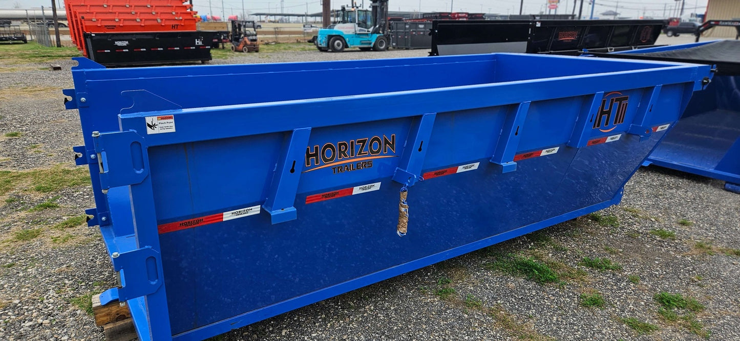 14' Horizon HDZ Roll Off Bin 4' Walls - Blue 1949 - Roll Off Bins - Stryker Dealership Group