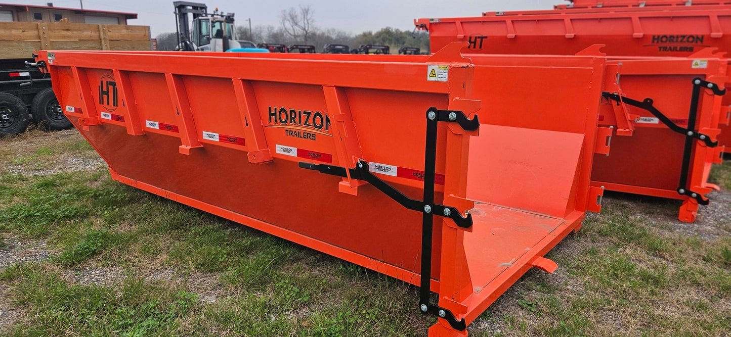 14' Horizon HDZ Roll Off Bin 4' Walls - Orange 2248 - Roll Off Bins - Stryker Dealership Group
