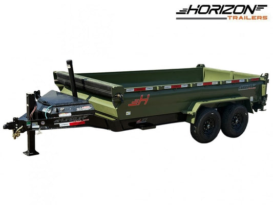 14' Horizon LZ7 Dump Trailer 24" Walls - 7k Axles - Telescopic Lift - 14K GWVR - Dump Trailers/Dump Trailers - Stryker Dealership Group