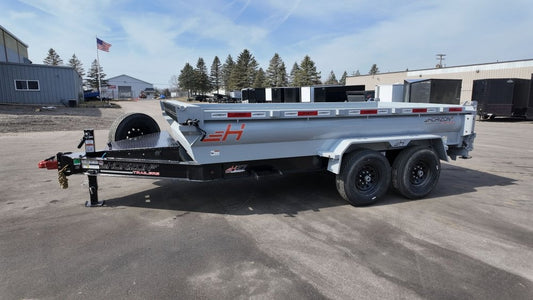 14' HZ7 Dump 24" Sides - 7K Axles - 620 Scissor - Dump Trailers - Stryker Dealership Group