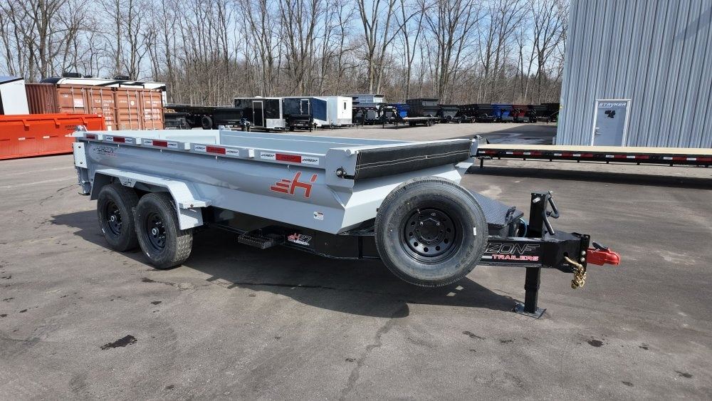 14' HZ7 Dump 24" Sides - 7K Axles - 620 Scissor - Dump Trailers - Stryker Dealership Group