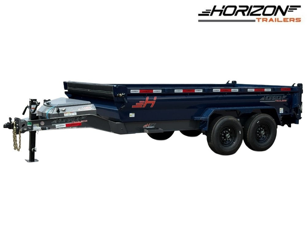 14' HZ7 Dump 24" Sides - 7K Axles - 620 Scissor - Dump Trailers/Dump Trailers - Stryker Dealership Group