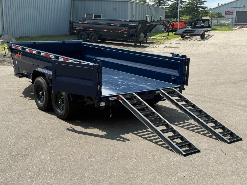 14' HZ7 Dump 24" Sides - 7K Axles - 620 Scissor - Dump Trailers/Dump Trailers - Stryker Dealership Group