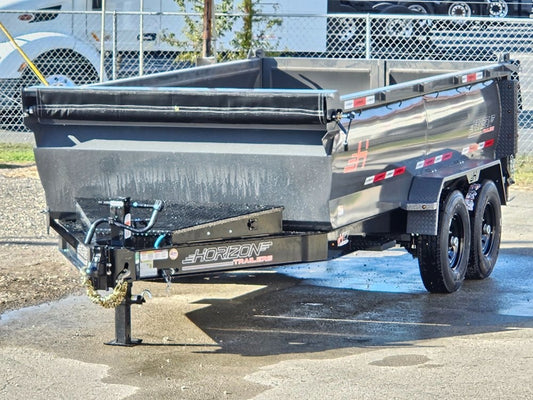 14' HZ7 Dump 36" Sides - 7K Axles - 620 Scissor - Dump Trailers - Stryker Dealership Group