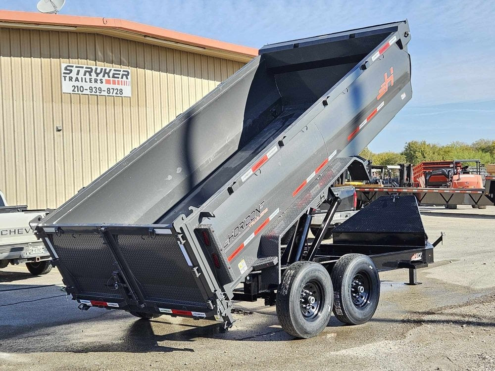 14' HZ7 Dump 36" Sides - 7K Axles - 620 Scissor - Dump Trailers - Stryker Dealership Group