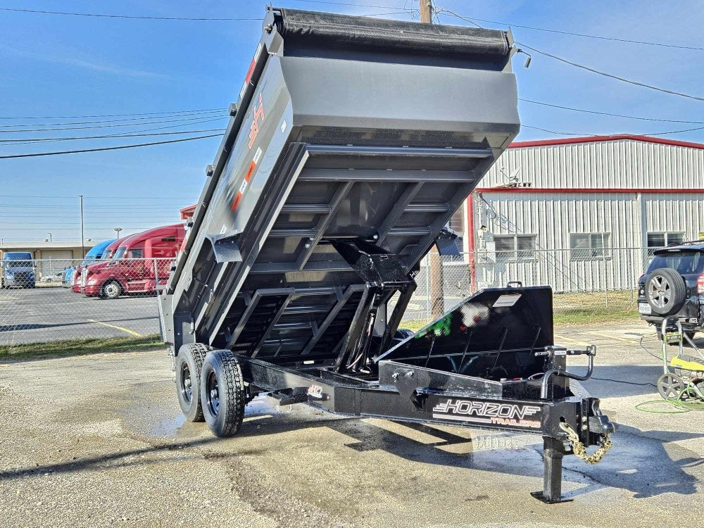 14' HZ7 Dump 36" Sides - 7K Axles - 620 Scissor - Dump Trailers - Stryker Dealership Group