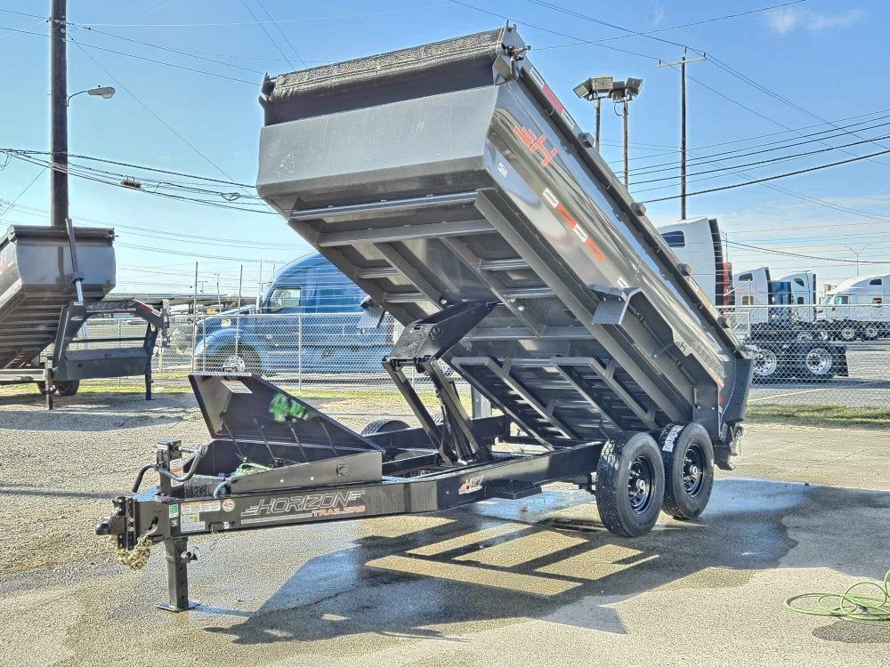 14' HZ7 Dump 36" Sides - 7K Axles - 620 Scissor - Dump Trailers - Stryker Dealership Group